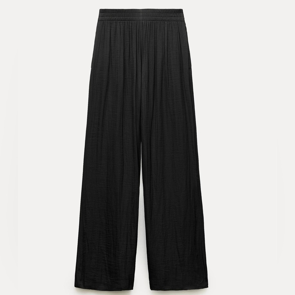 Zara Black Wide Leg Trousers